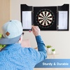 image:imageGSE Games amp Sports Expert Professional Solid Wood Classic Dartboard Cabinet with SisalBristle Dartboard Scoreboard and 6 Steel Tip Darts Easy Assembly Complete with All Accessories BlackBlack