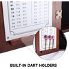 image:imageGSE Games amp Sports Expert Professional Solid Wood Classic Official Size Dartboard Cabinet with Dart Scoreboard for Game Room Dartboard amp Darts Not IncludedDeluxe Walnut