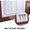 image:imageGSE Games amp Sports Expert Professional Solid Wood Classic Official Size Dartboard Cabinet with Dart Scoreboard for Game Room Dartboard amp Darts Not IncludedMahogany