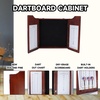 image:imageGSE Games amp Sports Expert Professional Solid Wood Classic Official Size Dartboard Cabinet with Dart Scoreboard for Game Room Dartboard amp Darts Not IncludedMahogany
