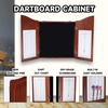 image:imageGSE Games amp Sports Expert Professional Solid Wood Classic Official Size Dartboard Cabinet with Dart Scoreboard for Game Room Dartboard amp Darts Not IncludedDeluxe Walnut