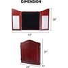 image:imageGSE Games amp Sports Expert Professional Solid Wood Classic Official Size Dartboard Cabinet with Dart Scoreboard for Game Room Dartboard amp Darts Not IncludedDeluxe Cherry
