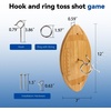 image:imageGSE Games amp Sports Expert Ring Toss Game for Adults Hook and Ring Toss Game Wall Mount for OutdoorIndoor Ring Toss Hook Game for Family Fun Party Game Man Cave DecorFootball