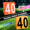 image:imageGSE Games amp Sports Expert Set of 11 Football Yard Markers Day amp Night 2Sided Football Field Yard Line Markers Yardage Markers with Portable Mesh Bag for Football Training