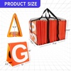 image:imageGSE Games amp Sports Expert Set of 11 Football Yard Markers Day amp Night 2Sided Football Field Yard Line Markers Yardage Markers with Portable Mesh Bag for Football Training