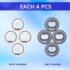 image:imageGSE Games amp Sports Expert Set of 8 Replacement Washers with Bottle Opener for Washer Toss Game American FlagWhiteGrey