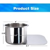 image:imageGSE Games amp Sports Expert Stainless Steel Cup Holder Dropin Cup Holder for Casino Poker Tables Work Desks Boats RVs Cards amp Trucks Slide UnderJumbo
