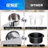 image:imageGSE Games amp Sports Expert Stainless Steel Cup Holder Dropin Cup Holder for Casino Poker Tables Work Desks Boats RVs Cards amp Trucks Slide UnderJumbo