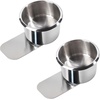 image:imageGSE Games amp Sports Expert Stainless Steel Cup Holder Dropin Cup Holder for Casino Poker Tables Work Desks Boats RVs Cards amp Trucks Slide UnderJumbo