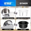 image:imageGSE Games amp Sports Expert Stainless Steel Cup Holder Dropin Cup Holder for Casino Poker Tables Work Desks Boats RVs Cards amp Trucks Slide UnderSmall