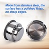 image:imageGSE Games amp Sports Expert Stainless Steel Cup Holder Dropin Cup Holder for Casino Poker Tables Work Desks Boats RVs Cars amp TrucksDual Size