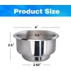 image:imageGSE Games amp Sports Expert Stainless Steel Cup Holder Dropin Cup Holder for Casino Poker Tables Work Desks Boats RVs Cars amp TrucksDual Size
