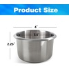 image:imageGSE Games amp Sports Expert Stainless Steel Cup Holder Dropin Cup Holder for Casino Poker Tables Work Desks Boats RVs Cars amp TrucksJumbo