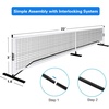 image:imageGSE Portable Pickleball Net System with 22  3 Feet Regulation Size Net Steady Metal Frame Stand and Carrying Bag for Outdoor Indoor Game