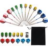 image:imageGSE Games amp Sports Expert 12 Pcs of 1824 Grams Steel Tip Darts Professional Darts Metal Tip Set Metal Darts for Dartboard with Extra Flights Dart Sharpener amp Storage Bag24 Grams12Pack