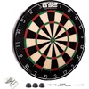 image:imageGSE Games amp Sports Expert 18 Professional Tournament Official Bristle Dartboard with 100 StapleFree Bullseye amp UltraThin Razor Wire Spider AAA Grade Africa SelfHealing Sisal Fibers