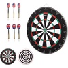 2-in-1 Flocking Bullseye/Dart Board Set