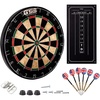 image:imageGSE Games amp Sports Expert 18 Regulation Size Steel Tip Dartboard Game Set Excellent BristleSisal Paper Baseball Bullseye Dart Board Game Set Several Styles AvailablePro Bristle Dartboard with Scoreboard