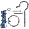 image:imageGSE Games amp Sports Expert Hook and Ring DIY Kit Stainless Steel Ring Toss Target Game Set with Nylon String and Accessory for Indoor and Outdoor with Family and Friends