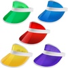 image:imageGSE Games amp Sports Expert MultiColor Poker Dealer Visor Bingo Game Hats Casino Dealer Hat for MenWomen 5Pack
