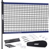 image:imageGSE Games amp Sports Expert Outdoor Badminton Complete Set with Badminton Net 4 Rackets 3 Shuttlecocks amp Carry Bag Outdoor Yard Lawn Game Set for Backyard Park Beach