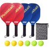 image:imageGSE Games amp Sports Expert Pickleball Paddles Set with Lightweight Pickleball Rackets amp IndoorOutdoor PickleBalls amp Mesh Carrying Bag for Family and Friends 2 Paddles4 Balls or 4 Paddles6 Balls4 Paddles  6 Balls