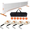 image:imageGSE Games amp Sports Expert Portable Pickleball Net Set with Regulation Size Pickleball Net 4 Pickleball Paddles 6 Pickleballs Carrying Bag Weather Resistant Metal Frame for OutdoorOrange