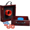 image:imageGSE Games amp Sports Expert Premium Wood Washer Toss Game Set with 8 Washers with Bottle Opener for Adults and Family Portable Lawn Game for Beach Backyard Pitching Tailgating CampingMahogany