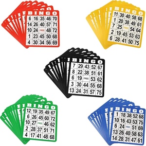 image:imageGSE Bingo Game Cards with EasyRead Numbers 100 Reusable Paper Bingo Sheets Set50pack