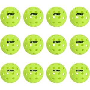 image:imageGSE Games amp Sports Expert 12Pack Outdoor Pickleball Balls Set USAPA Standard 40 Holes Pickle Balls Pickleballs Outdoor Competition Balls Ideal for All Skill Levels Several Colors AvailableGreen