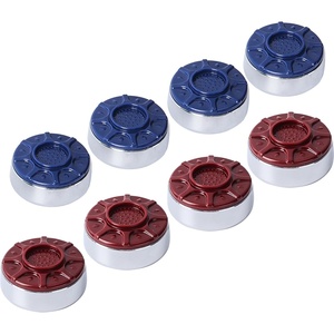 image:imageGSE Games amp Sports Expert 218 or 2516 Shuffleboard Pucks Set of 8 for Shuffleboard Table Accessories ChromeBronzeChrome  2516