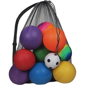 image:imageGSE Games amp Sports Expert 24x3630x40 XLarge Mesh Sports Equipment Drawstring Bag for Soccers Basketballs FootballsBlack