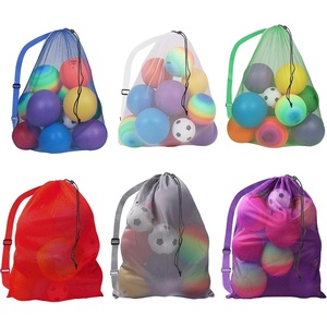 image:imageGSE Games amp Sports Expert 24x3630x40 XLarge Mesh Sports Equipment Drawstring Bag for Soccers Basketballs FootballsMulticolor