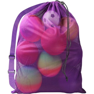 image:imageGSE Games amp Sports Expert 24x3630x40 XLarge Mesh Sports Equipment Drawstring Bag for Soccers Basketballs FootballsPurple