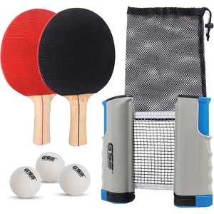 image:imageGSE Games amp Sports Expert Adjustable Retractable Ping Pong Net Set amp Post Professional Table Tennis Rackets and Balls Net with Posts and Storage Bag  Pingpong Paddle and Game Table Accessories  AdjustableTable Tennis SetGrey