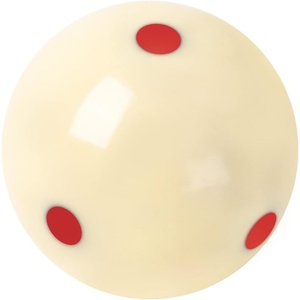 image:imageGSE Games amp Sports Expert Billiard Practice Training Cue Ball AAAGrade PRO Cup Standard Pool Billiard Cue Ball 6 oz 214 Several Colors Available6 Red Dots