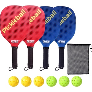 image:imageGSE Games amp Sports Expert Pickleball Paddles Set with Lightweight Pickleball Rackets amp IndoorOutdoor PickleBalls amp Mesh Carrying Bag for Family and Friends 2 Paddles4 Balls or 4 Paddles6 Balls4 Paddles  6 Balls