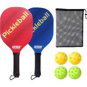 image:imageGSE Games amp Sports Expert Pickleball Paddles Set with Lightweight Pickleball Rackets amp IndoorOutdoor PickleBalls amp Mesh Carrying Bag for Family and Friends 2 Paddles4 Balls or 4 Paddles6 Balls2 Paddles  4 Balls