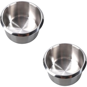 image:imageGSE Games amp Sports Expert Stainless Steel Cup Holder Dropin Cup Holder for Casino Poker Tables Work Desks Boats RVs Cars amp TrucksJumbo