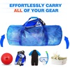 image:imageBlack HeavyDuty Large Mesh Sports Duffle Bag Dry Bag Diving Equipment Scuba Bag with Zipper Great for Gym Workout Sport Balls Storage Scuba Gear Snorkeling Water Sports and TravelBlue