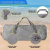 image:imageBlack HeavyDuty Large Mesh Sports Duffle Bag Dry Bag Diving Equipment Scuba Bag with Zipper Great for Gym Workout Sport Balls Storage Scuba Gear Snorkeling Water Sports and TravelGrey