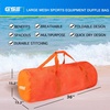 image:imageBlack HeavyDuty Large Mesh Sports Duffle Bag Dry Bag Diving Equipment Scuba Bag with Zipper Great for Gym Workout Sport Balls Storage Scuba Gear Snorkeling Water Sports and TravelOrange