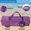 image:imageBlack HeavyDuty Large Mesh Sports Duffle Bag Dry Bag Diving Equipment Scuba Bag with Zipper Great for Gym Workout Sport Balls Storage Scuba Gear Snorkeling Water Sports and TravelPurple