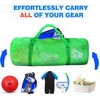 image:imageBlack HeavyDuty Large Mesh Sports Duffle Bag Dry Bag Diving Equipment Scuba Bag with Zipper Great for Gym Workout Sport Balls Storage Scuba Gear Snorkeling Water Sports and TravelGreen