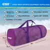 image:imageBlack HeavyDuty Large Mesh Sports Duffle Bag Dry Bag Diving Equipment Scuba Bag with Zipper Great for Gym Workout Sport Balls Storage Scuba Gear Snorkeling Water Sports and TravelPurple