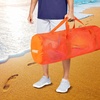 image:imageBlack HeavyDuty Large Mesh Sports Duffle Bag Dry Bag Diving Equipment Scuba Bag with Zipper Great for Gym Workout Sport Balls Storage Scuba Gear Snorkeling Water Sports and TravelOrange