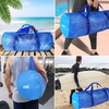image:imageBlack HeavyDuty Large Mesh Sports Duffle Bag Dry Bag Diving Equipment Scuba Bag with Zipper Great for Gym Workout Sport Balls Storage Scuba Gear Snorkeling Water Sports and TravelBlue