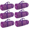image:imageBlack HeavyDuty Large Mesh Sports Duffle Bag Dry Bag Diving Equipment Scuba Bag with Zipper Great for Gym Workout Sport Balls Storage Scuba Gear Snorkeling Water Sports and TravelPurple