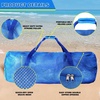image:imageBlack HeavyDuty Large Mesh Sports Duffle Bag Dry Bag Diving Equipment Scuba Bag with Zipper Great for Gym Workout Sport Balls Storage Scuba Gear Snorkeling Water Sports and TravelBlue