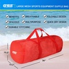 image:imageBlack HeavyDuty Large Mesh Sports Duffle Bag Dry Bag Diving Equipment Scuba Bag with Zipper Great for Gym Workout Sport Balls Storage Scuba Gear Snorkeling Water Sports and TravelRed